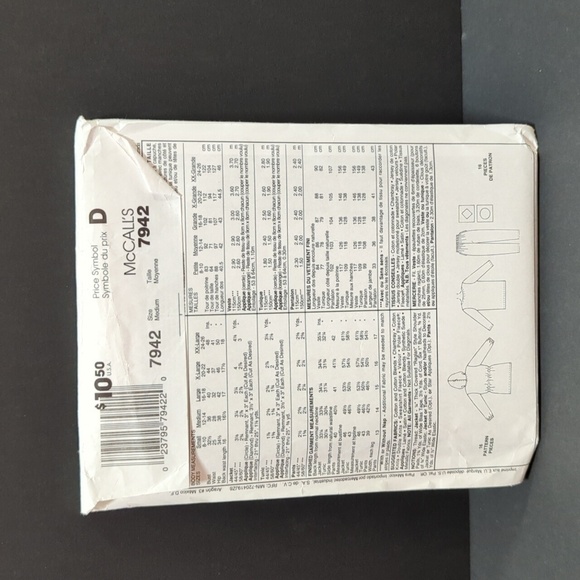 McCall's 7942 Dressing Down Uncut Sewing Pattern Size Med (12, 14) - Picture 2 of 3